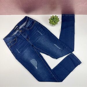 Fashion Nova Blue Distressed Denim Jeans Women Size 5/6